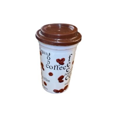 PRACTIVASO TAPARROSCA DECORACON CON CAFE BLANCO